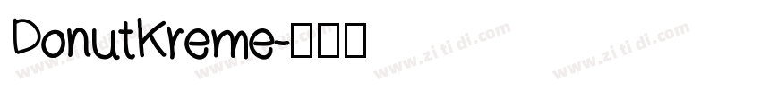 DonutKreme字体转换