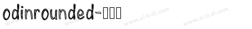 odinrounded字体转换