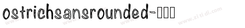 ostrichsansrounded字体转换