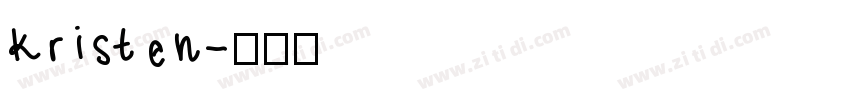 kristen字体转换