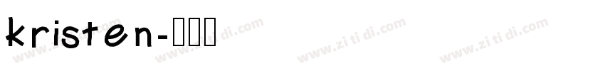 kristen字体转换