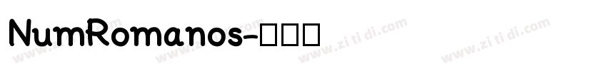 NumRomanos字体转换