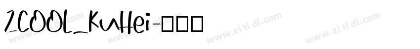 ZCOOL_KuHei字体转换