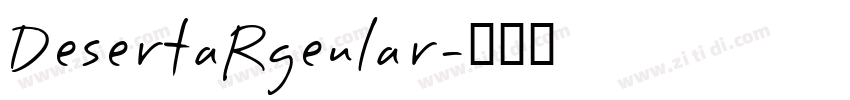 DesertaRgeular字体转换