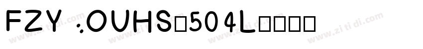 FZYOUHS_504L字体转换