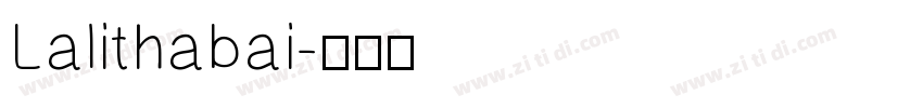Lalithabai字体转换
