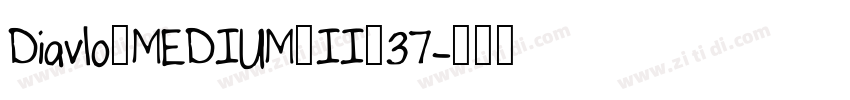 Diavlo_MEDIUM_II_37字体转换