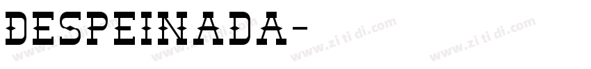 Despeinada字体转换