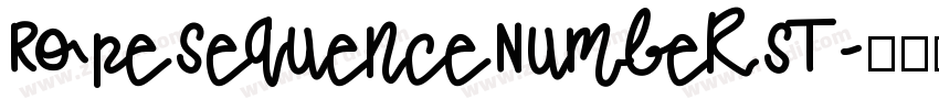 RopeSequenceNumberST字体转换