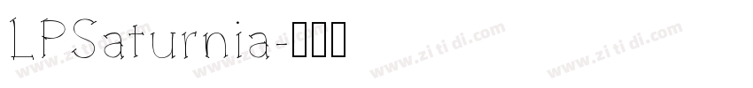 LPSaturnia字体转换