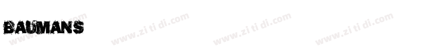 Baumans字体转换