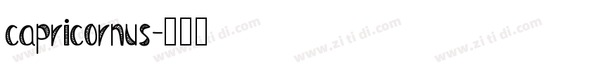 capricornus字体转换