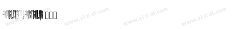 HongLeiBanShuRegular字体转换