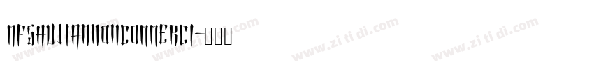 MFShuJianNoncommerci字体转换