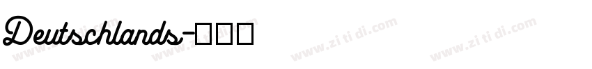 Deutschlands字体转换