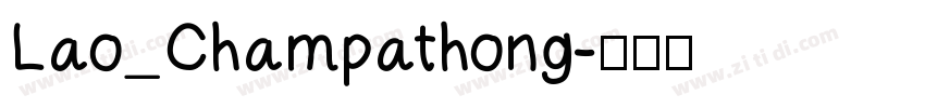 Lao_Champathong字体转换