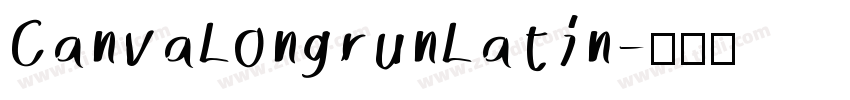 CanvaLongrunLatin字体转换