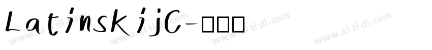 LatinskijC字体转换