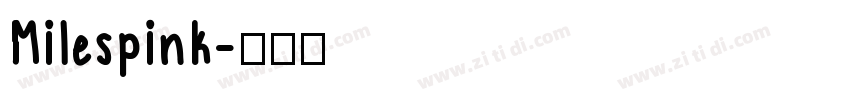 Milespink字体转换
