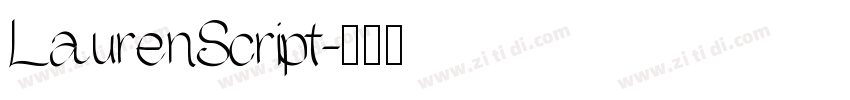 LaurenScript字体转换