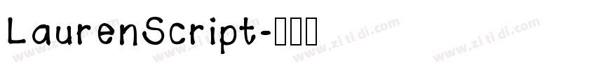 LaurenScript字体转换