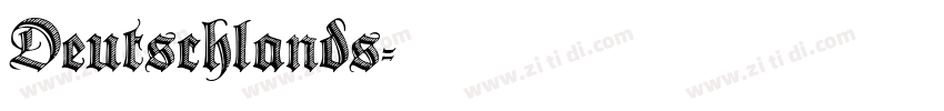 Deutschlands字体转换
