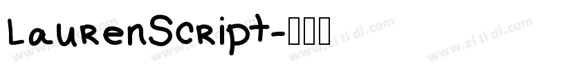 LaurenScript字体转换