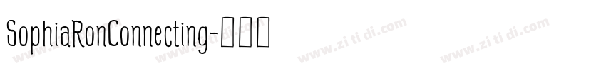SophiaRonConnecting字体转换