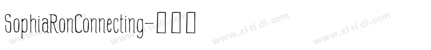 SophiaRonConnecting字体转换