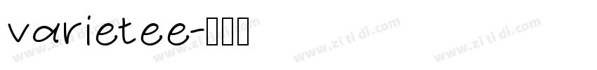 varietee字体转换