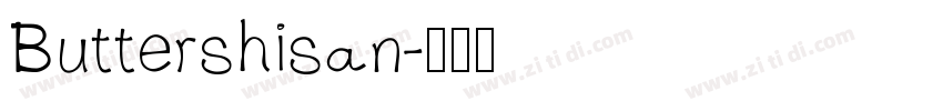 Buttershisan字体转换
