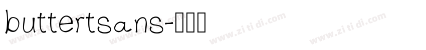 buttertsans字体转换