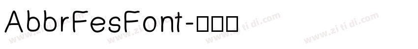 AbbrFesFont字体转换