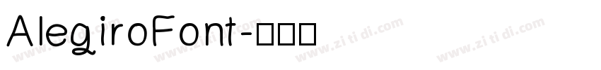 AlegiroFont字体转换