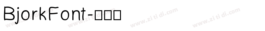 BjorkFont字体转换