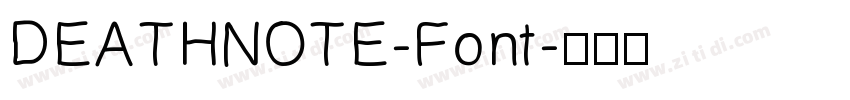 DEATHNOTE-Font字体转换