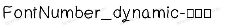 FontNumber_dynamic字体转换
