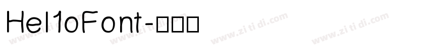Hel1oFont字体转换