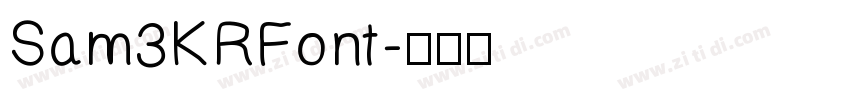 Sam3KRFont字体转换