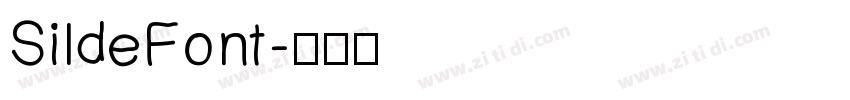 SildeFont字体转换
