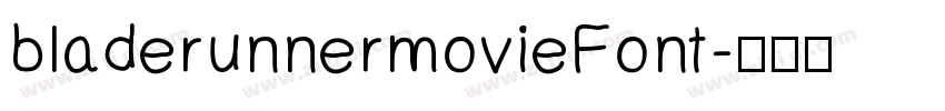 bladerunnermovieFont字体转换