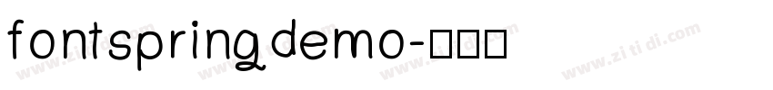 fontspringdemo字体转换
