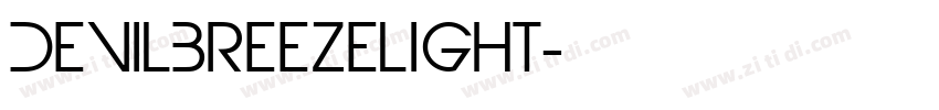DevilBreezeLight字体转换