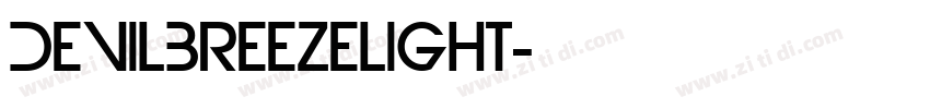 DevilBreezeLight字体转换