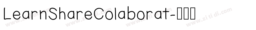LearnShareColaborat字体转换