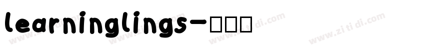 learninglings字体转换