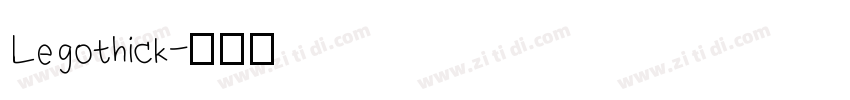 Legothick字体转换