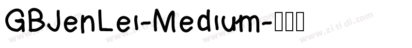 GBJenLei-Medium字体转换