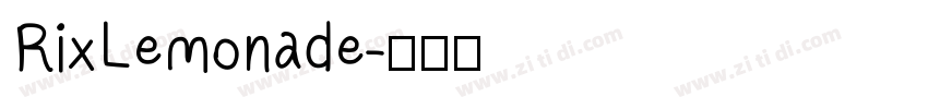 RixLemonade字体转换