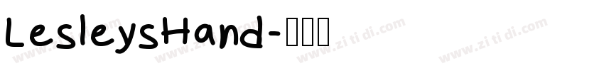 LesleysHand字体转换